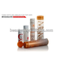 Clear plastic tube for pharmaceutical product